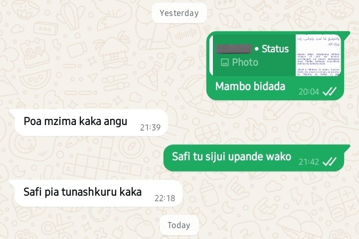 Mademu wa majuba changamoto sana, sasa hii "kaka angu" inakujaje? Alafu anaisalandia mara mbil mbil kumamake😁😁mpk mtu unaamua kuchange mada siku inayofuata unaona kabsa hili zizi umeingia ni la chuma .