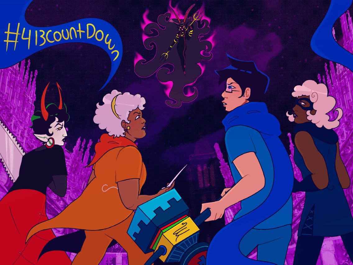 413countdown's tweet photo. #Homestuck Day is fast approaching! Our countdown to 4/13 begins this Wednesday, April 8th! Check out our pinned tweet for more information.

#homestuck413 #413countdown

[Thank you to our amazing guest artist dave-strider-draws on Tumblr!] https://t.co/96Dak2r2xt
