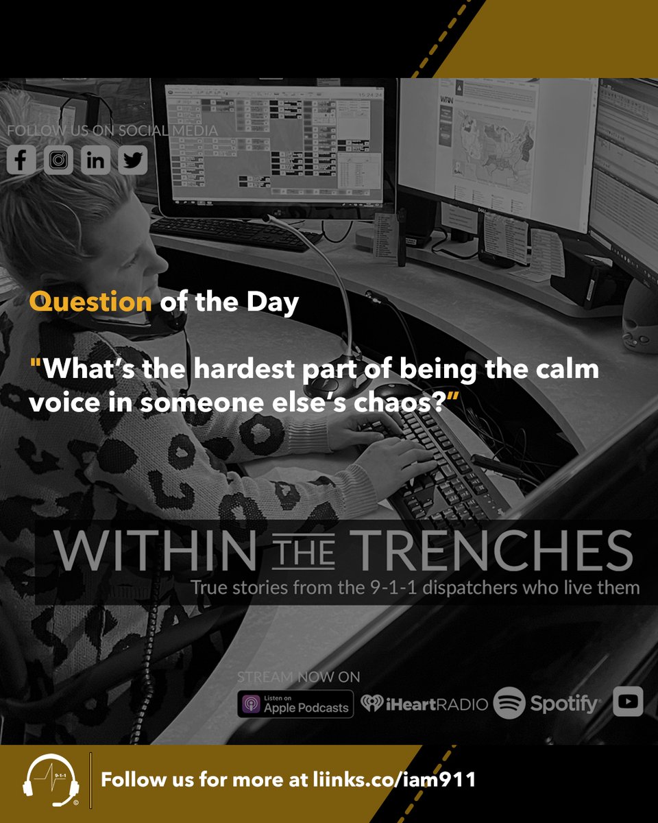 911podcast's tweet image. I look forward to reading your response in the comments. 

Please like, comment, share, and follow for more. 

#911dispatch #questions #firstresponders