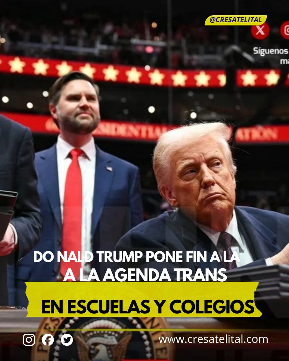 GilerPat's tweet photo. El Dpto de Educación de USA  reinsidió los contratos de "afirmación de género". Así, Trump elimina la exigencia federal de utilizar pronombres elegidos y garantiza el acceso a baños, vestuarios y competiciones deportivas en base al sexo biológico @CREnoticias  @Cresatelitalecu https://t.co/oiYCFDBsg0