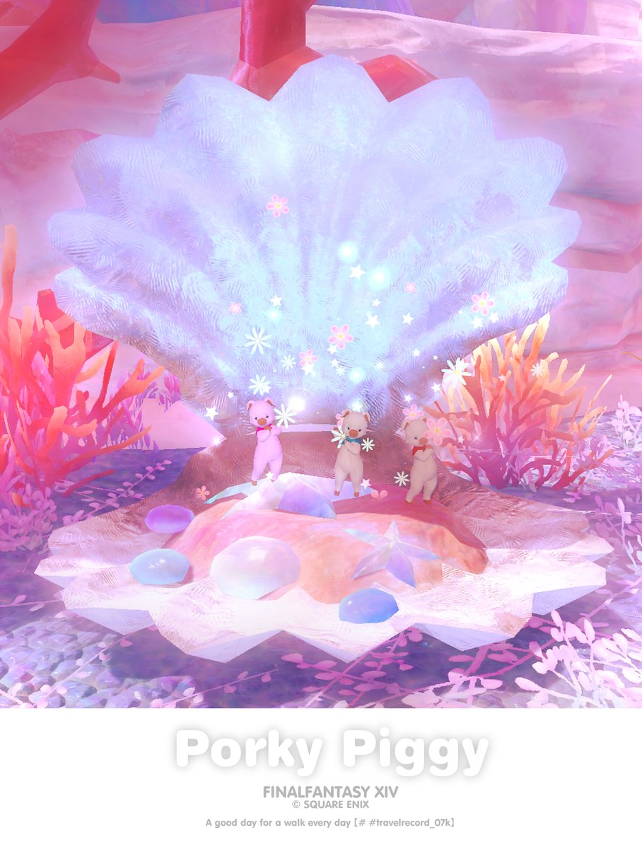 ✽｡:*・ﾟ ✽.｡*・ﾟ ✽｡:*・
🌸🫧🐷🐷🐷🫧🌸

#FF14 #ポーキー #bu3_k
