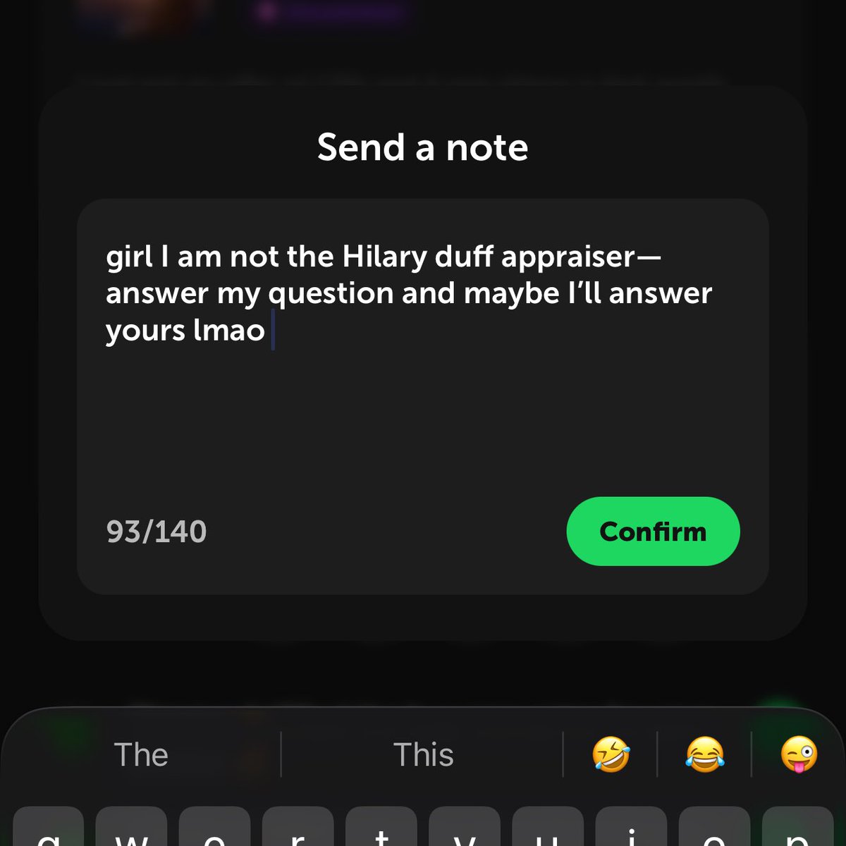 number 71 on the leaderboard bought (presumably) a #1 Hilary Duff epic from a different player that pulled it TODAY, then got a 150k offer &amp; asked my bf on the leaderboard if it was worth 150k 😭 I asked how much they paid— they ignored it. people like this make me cringe so bad.