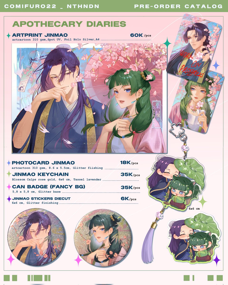 Catalog nanami office &amp; Jinmao Fanmerch✨, 

Link form Pick up Order 
form.jotform.com/260964256609062