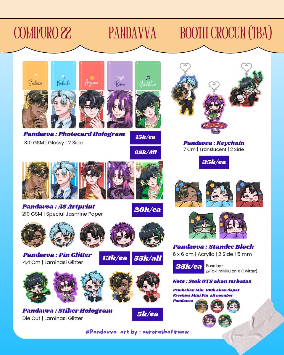 aurorashafiranw's tweet image. Hai minma, aku open PO CF 22 nih
Fandom : EOS &amp;amp; PANDAVVA
Like+🔁are appreciated

🗓️ 8 - 20 April 2026
📦Pick up + Mail order
📍Booth Crocun (TBA) 2days
📎bit.ly/AuroraCF22PO

#CF22 #KatalogCF22 #EonOfStars #Pandavva #Pandavvefanmerch