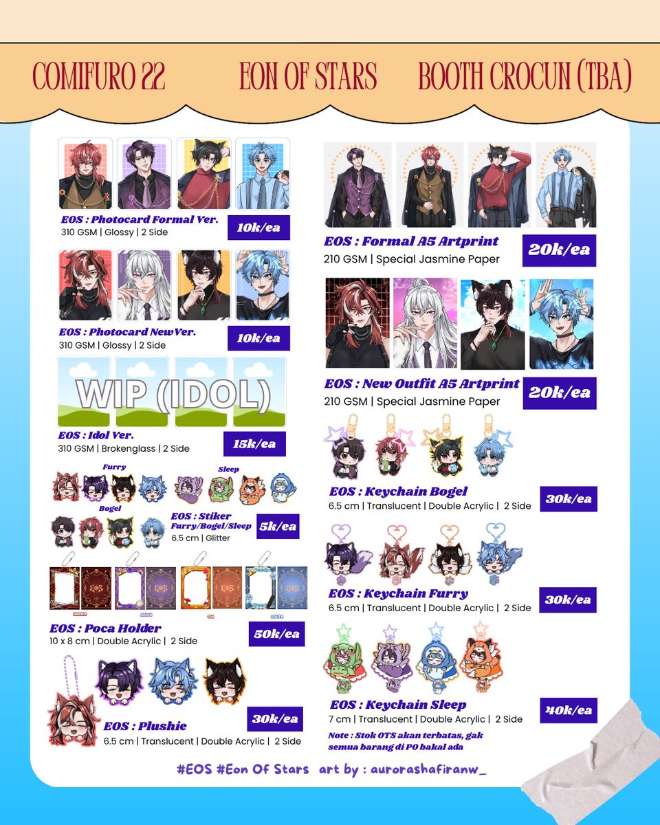 aurorashafiranw's tweet image. Hai minma, aku open PO CF 22 nih
Fandom : EOS &amp;amp; PANDAVVA
Like+🔁are appreciated

🗓️ 8 - 20 April 2026
📦Pick up + Mail order
📍Booth Crocun (TBA) 2days
📎bit.ly/AuroraCF22PO

#CF22 #KatalogCF22 #EonOfStars #Pandavva #Pandavvefanmerch