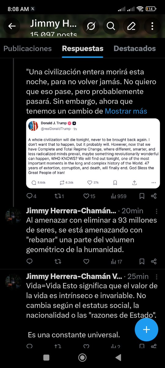 Jimmy Herrera-Chamán Vida tweet media