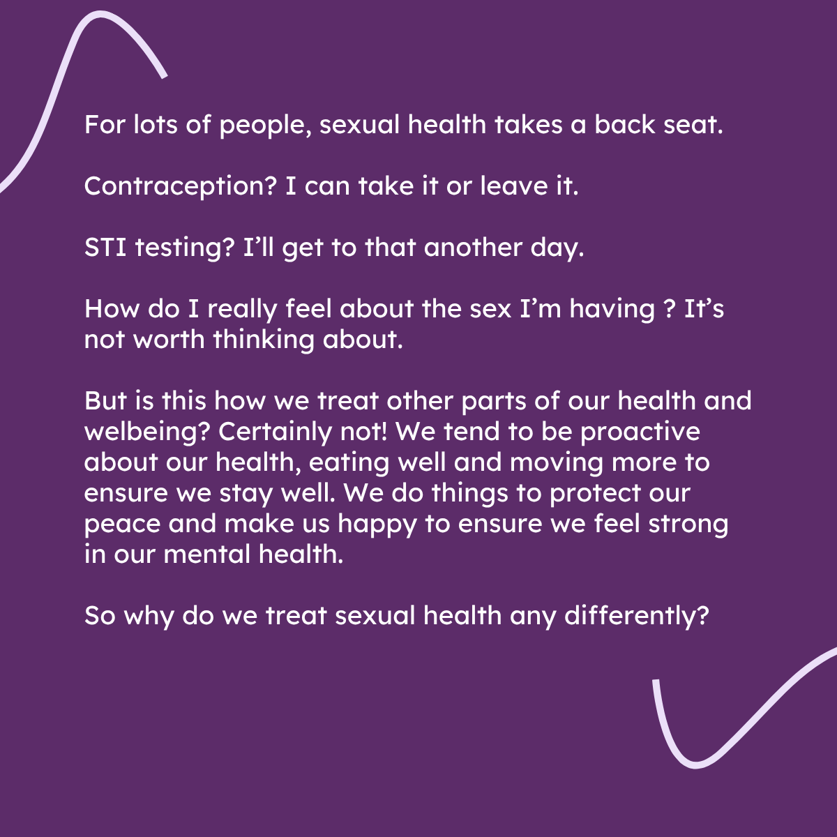 BrookCharity's tweet photo. This #WorldHealthDay we're here to remind you that sexual health is just as important as any other part of your health! Not convinced? Have a read of the below ⬇️⬇️⬇️ https://t.co/2rsADWBswp