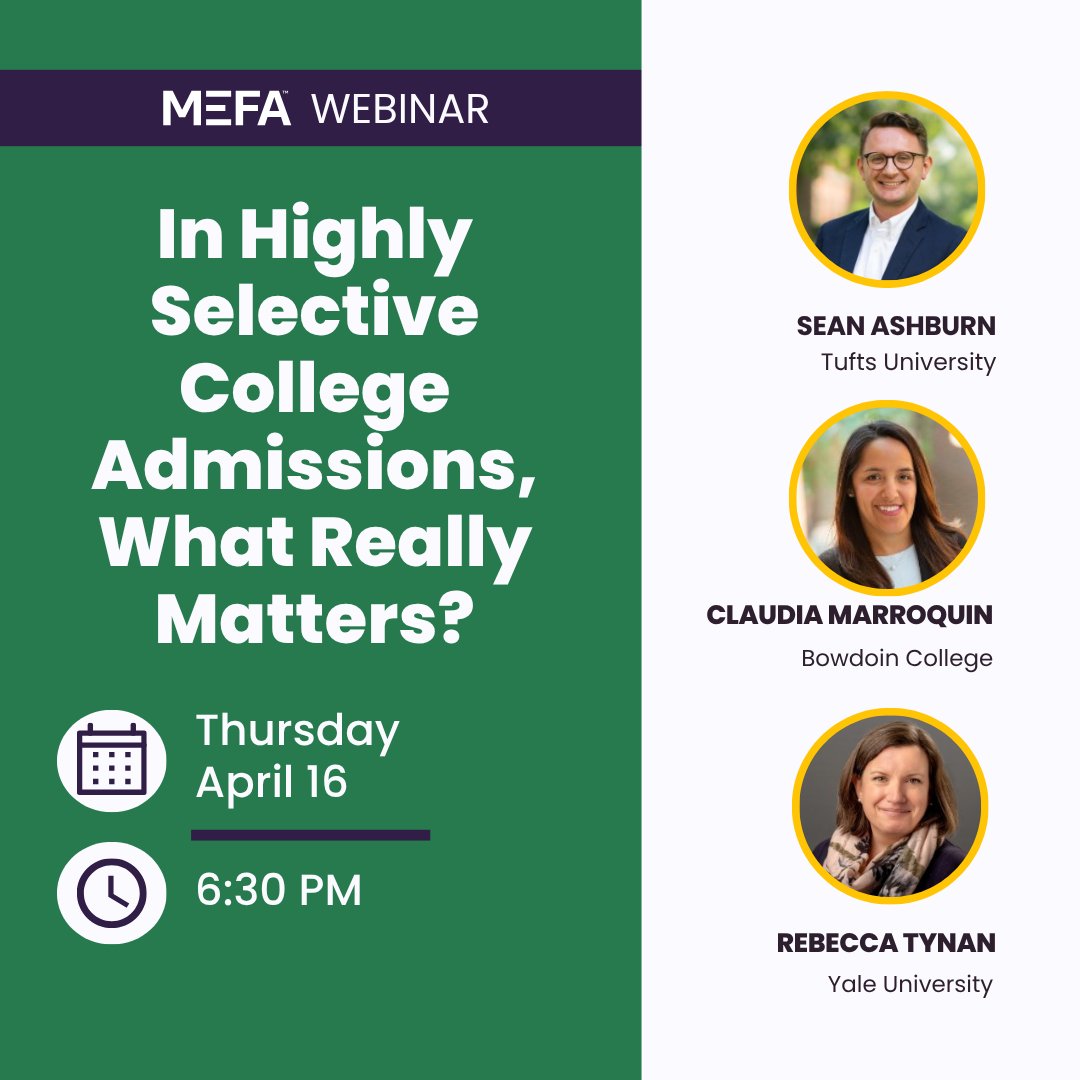 This webinar will explain what actually happens once a college application is submitted, how “fit,” academic rigor, testing, and institutional priorities are evaluated, and why equally strong students can receive different outcomes. Register at bit.ly/4v462SO