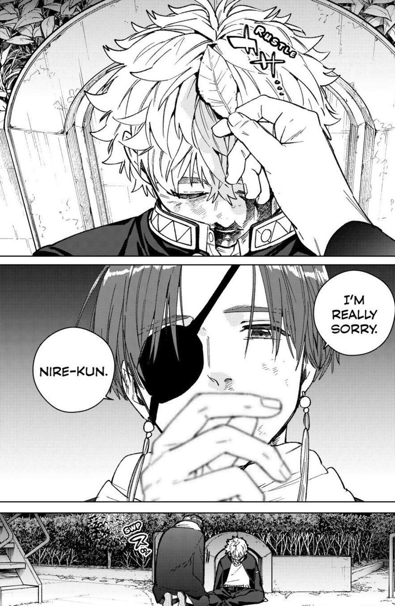 megumiblues's tweet image. #wb211 #spoilers 

If you shot me with a gun, it would have been less painful than the suni angst that wind breaker has been providing weekly lmfao