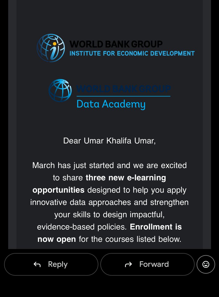 umarkhalifa19's tweet image. As you are working,you are studying.

@WorldBankGroup @WorldBank