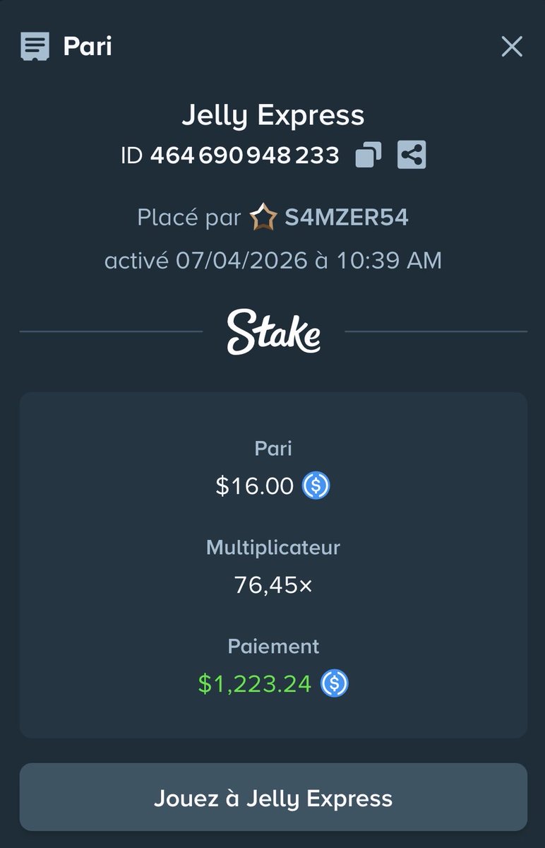sam54110's tweet photo. Achat de spin à 16€ au 80cts de mise et 🤯🤯
@NostraaPro 😜 https://t.co/MkqhZPjqks