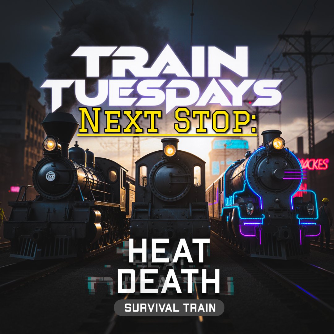 ModicaMedia's tweet image. Wassabi everyone! Join me at 12 PM PST as I jump back into #HeatDeathSurvivalTrain to check out the massive open beta update!

Ways to watch:
youtube.com/live/IKfWHnb_m…
youtube.com/live/0qy1cjVZN… - Vertical
twitch.tv/silvershade6

-Silvershade

#TrainSim #TrainTuesday #letsplay