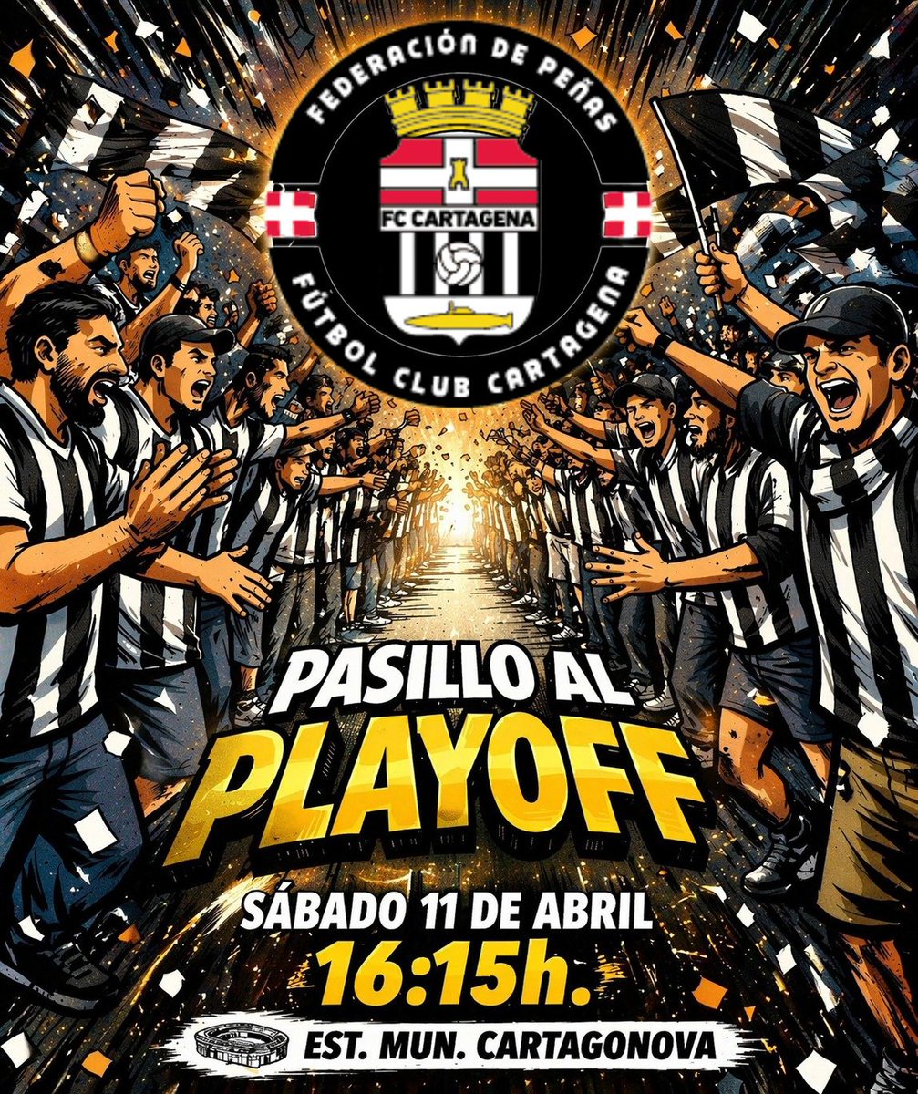 RECIBIMIENTO | El sábado tenemos una cita a las 16:15h para recibir a nuestros jugadores. 

Hagamos un pasillo desde el parking a la puerta de vestuarios para que sientan nuestro aliento desde antes de comenzar el partido 💪🏻✅

¡¡Juntos somos más fuertes!!