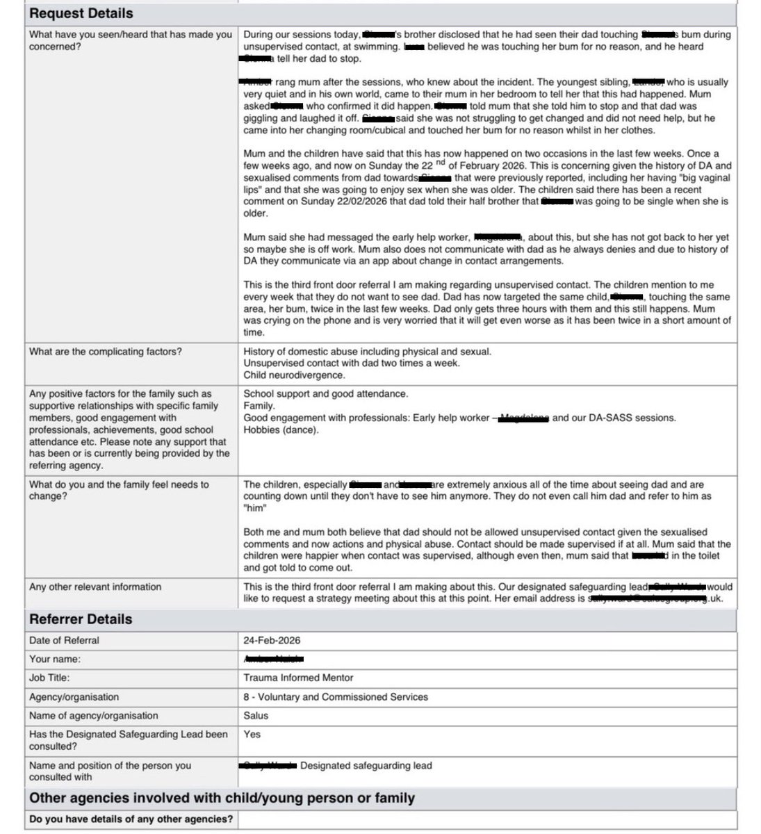 shaynewiskin's tweet photo. How much more evidence is needed to remove children away from a pedophile father, Who the family courts have just handed him custody. Not only have they said the mother is lying but they obviously believe the children are lying. This country DISGUSTS ME. Remember they said jimmy Saville was innocent.