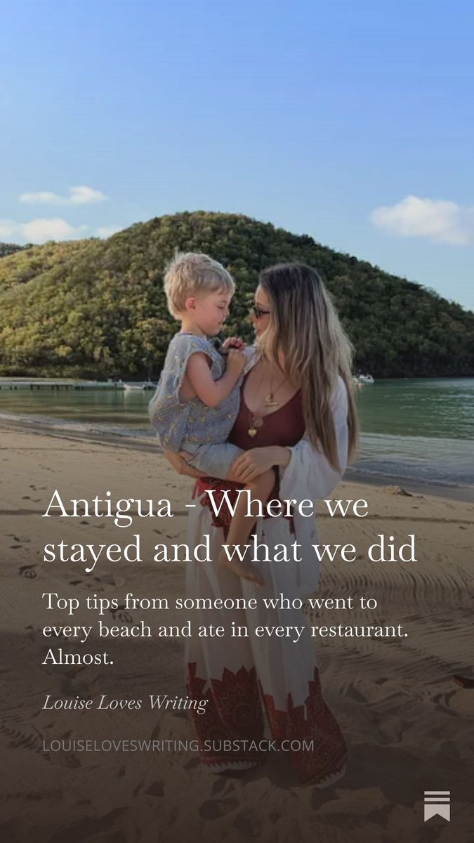 LouiseAThompson's tweet image. Tell only your best friends… my hard-earned, gatekept guide to Antigua.

open.substack.com/pub/louiselove… 

#traveltips #travellingwithkids #antigua #antiguaandbarbuda #caribbean