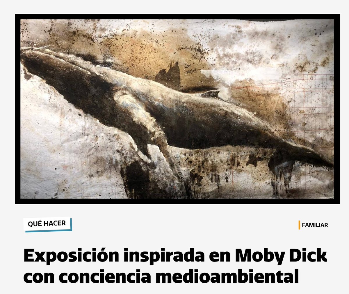 GuiaDelOcioOf's tweet image. La muestra reúne una serie de obras que reinterpretan el universo simbólico de la ballena blanca desde una mirada contemporánea.

Es #gratis y tienes más info aquí -&amp;gt; guiadelocio.es/madrid/plan/ex…

#quehacerenmadrid #parquedelretiro #exposicionesmarid