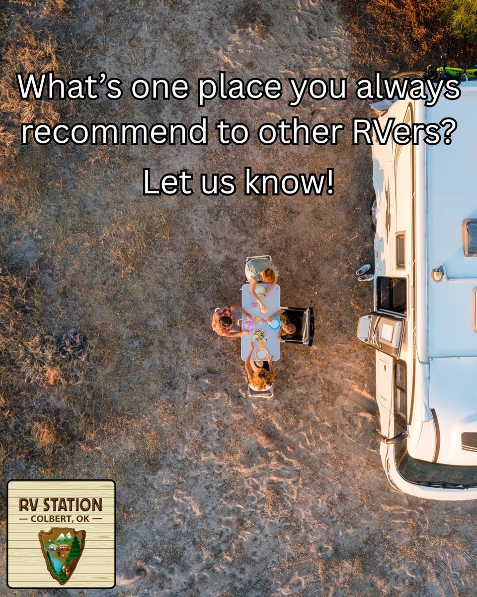 Every RVer has that one place they can’t stop talking about 👀 It’s your turn to drop it below with RV Station Colbert! 

Check us out! ➡️ rpb.li/M9lS

#RVTravel #BestDestinations #CampingLife #RVStationOK