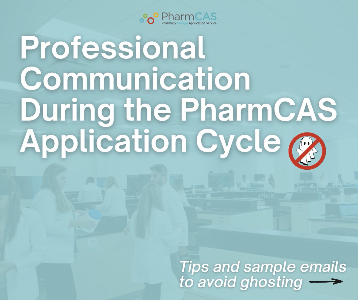 PharmCAS tweet media