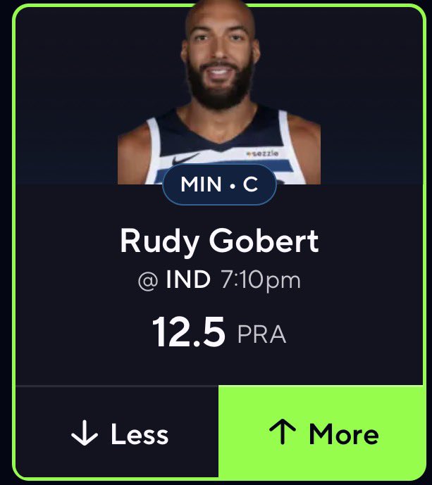 RACKEMSPORTS's tweet image. 🔥🔥 PLAY OF THE DAY 🔥🔥

RUDY GOBERT OVER 12.5 1H PRA

 #POTD #PLAYOFTHEDAY #PrizePicks #playerprops #DFS #pp #mlb #NFL #NFLPRIZEPICK #nfltwitter #nbatwitter #NBA #nbaplayoffs #NBAprizepick #WNBAPicks #nbaespn #wnba #NBACup #nbaprop #nbaplays #WNBATwitter #WNBAProps #wnbabets