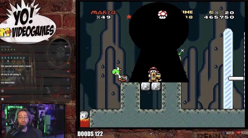 Awesome that <a href="/maximilian_/">Maximilian Dood</a> got to finally see the magic of Super Mario World 🔑