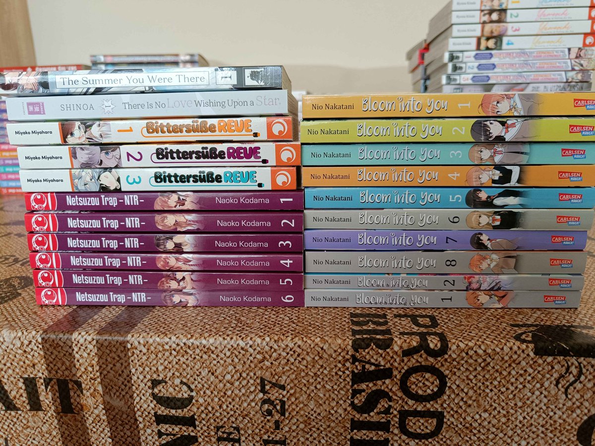 DeadPixel94's tweet image. #Mangaverkauf #Mangaflohmarkt

Habe einige Reihen abzugeben.
Bei Interesse bitte per DM melden.

-Bloom Into You 1-8 + 2 Anthology Bände (D) - komplett -NTR Netsozu Trap 1-6 (D) - komplett 
-Bitersüße Reue 1-3 (D) - komplett 
-There Is No Love Wishing Upon A Star  1  (D)