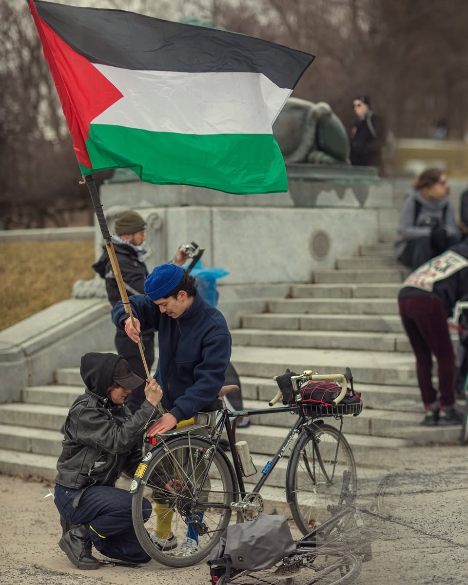 ultras_antifaa's tweet image. #Canada - A national bike ride for Gaza was held in Montreal.
