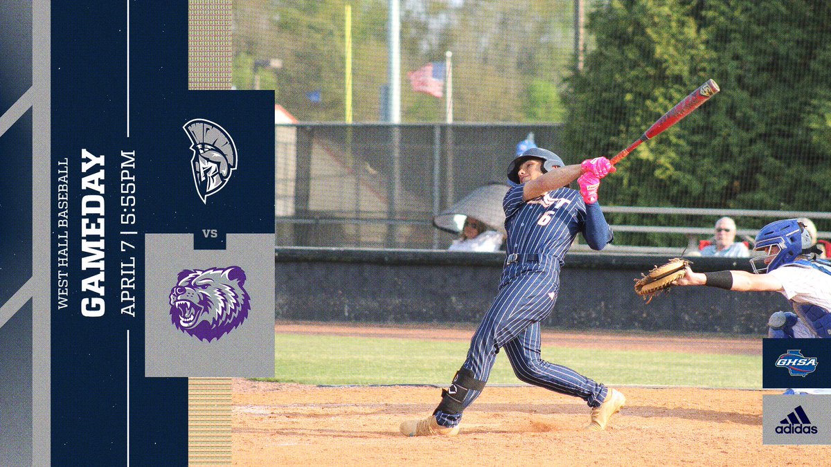 WestHallBaseba1's tweet photo. GAMEDAY

🆚 Cherokee Bluff 
📍 Spartan Field
⏰ 5:55 PM
🎟️ $5; Students free with ID https://t.co/yXrqxCUQ7z
