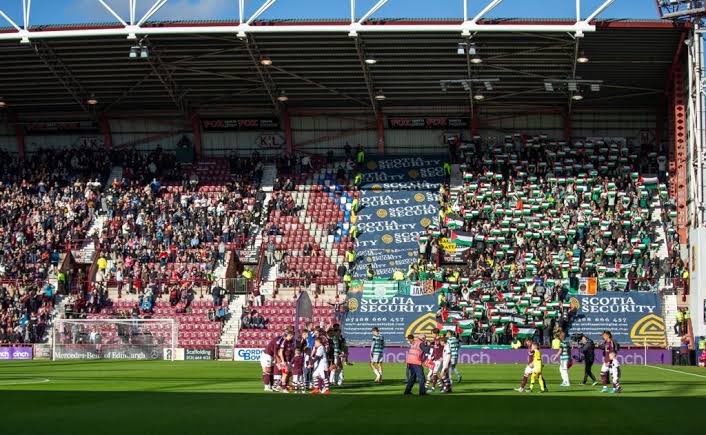 Reducing allocations over the last few years to visiting Celtic fans, whilst the home side was empty, is now all coming home to roost for Hearts and it is absolutely delicious. 😘🤌🏻

Not laughing now, enjoy your restricted view Ewen 
#Karma