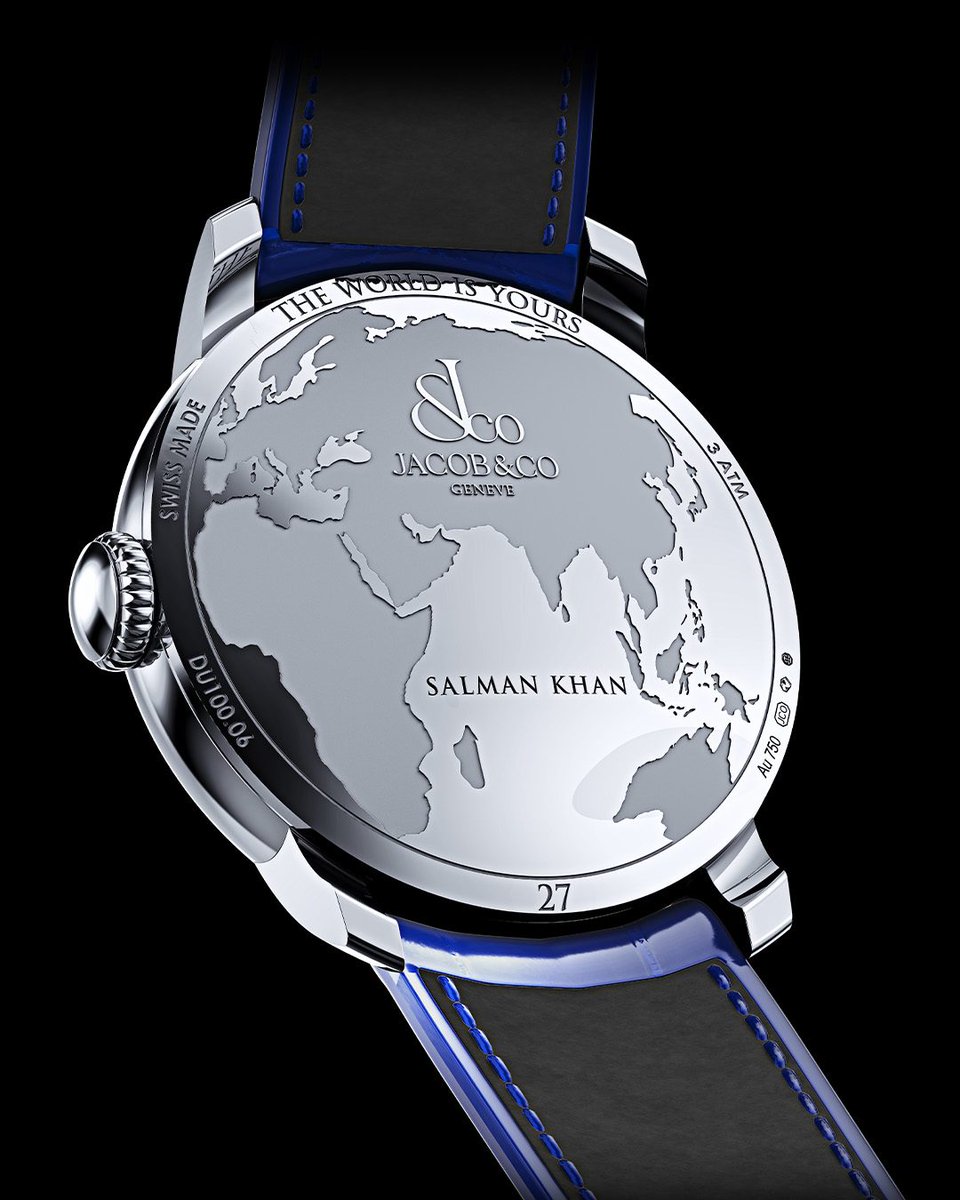 The World Is Yours Dual Time Zone: Salman Khan Edition.

Created in tribute to ambition, heritage, and identity. Inspired by the watch Jacob received from his father, this edition resonates with Salman Khan’s own story—his father, Salim Khan, whose creativity shaped the world of