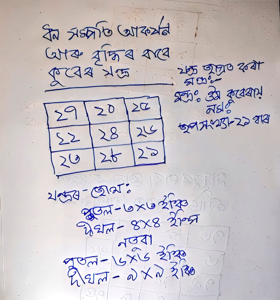tultulkutumm's tweet photo. ধন সম্পদ আকৰ্ষণ আৰু বৃদ্ধিৰ বাবে তান্ত্ৰিক যন্ত্ৰ https://t.co/MDbECSnL9H