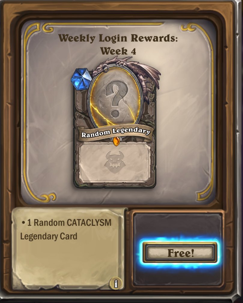 ben_heathstone's tweet image. Free Legendary available now to claim in the in-game shop! It’s in the Features tab. 🎁 #hearthstone
