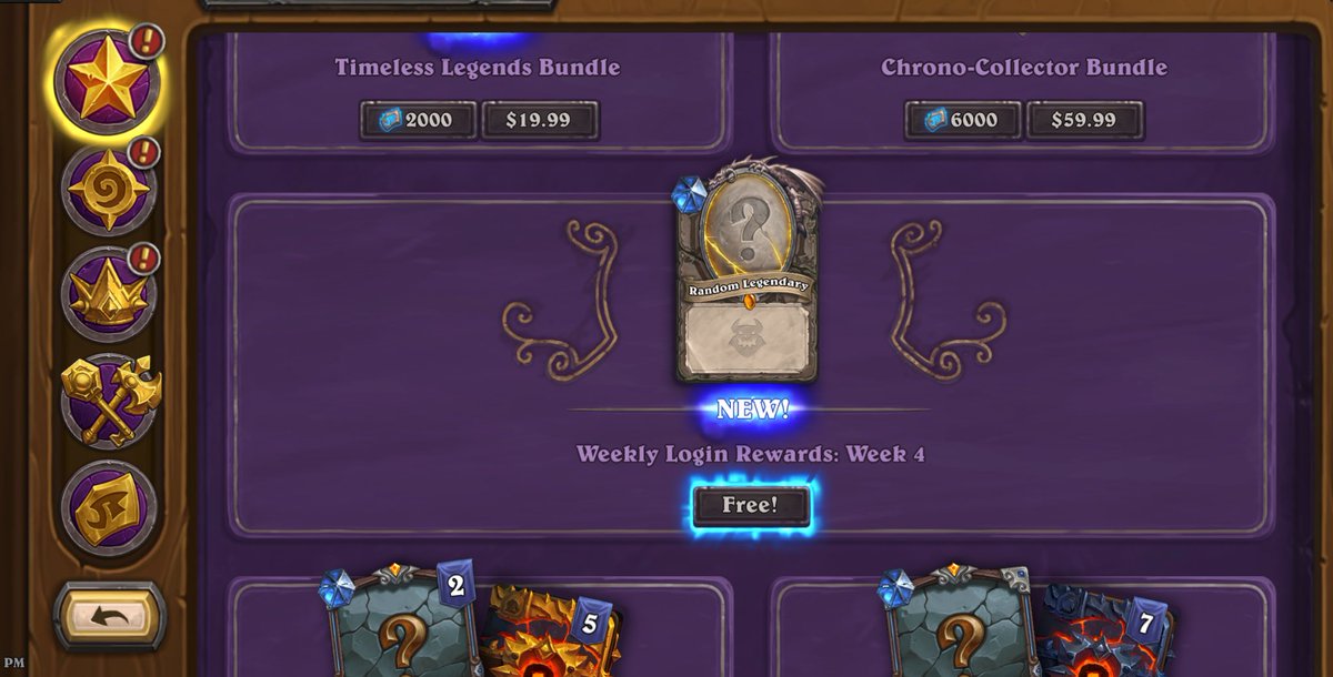 ben_heathstone's tweet image. Free Legendary available now to claim in the in-game shop! It’s in the Features tab. 🎁 #hearthstone