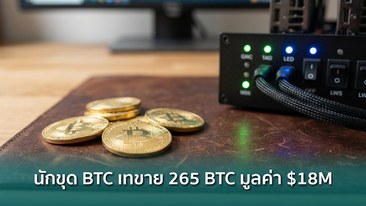 siamblockchain's tweet image. 🔴 นักขุด Bitcoin เทขาย 265 BTC มูลค่า $18 ล้าน ครั้งแรกในรอบ 2 ปี

siamblockchain.com/2026/04/08/bit…

#bitcoin #bitcoinmining #Lookonchain #Crypto #คริปโต
