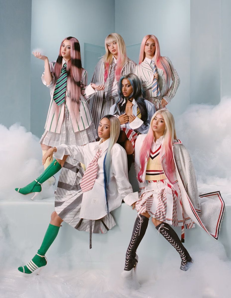 skiendielhq's tweet image. megan for KATSEYE’s shoot with nylon mag 🖤