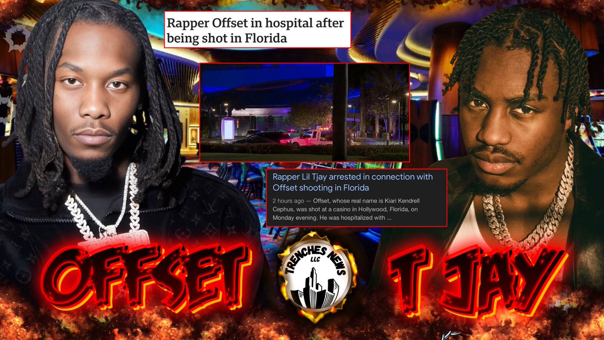 NeNe3837's tweet image. Offset Shot After Fight Lil TJay Arrested 😱 youtu.be/_lMvrPsk_zk?si… via @YouTube #offset #shot #liltjay #arrest #trenchesnews #update #rapper #casino #flordia