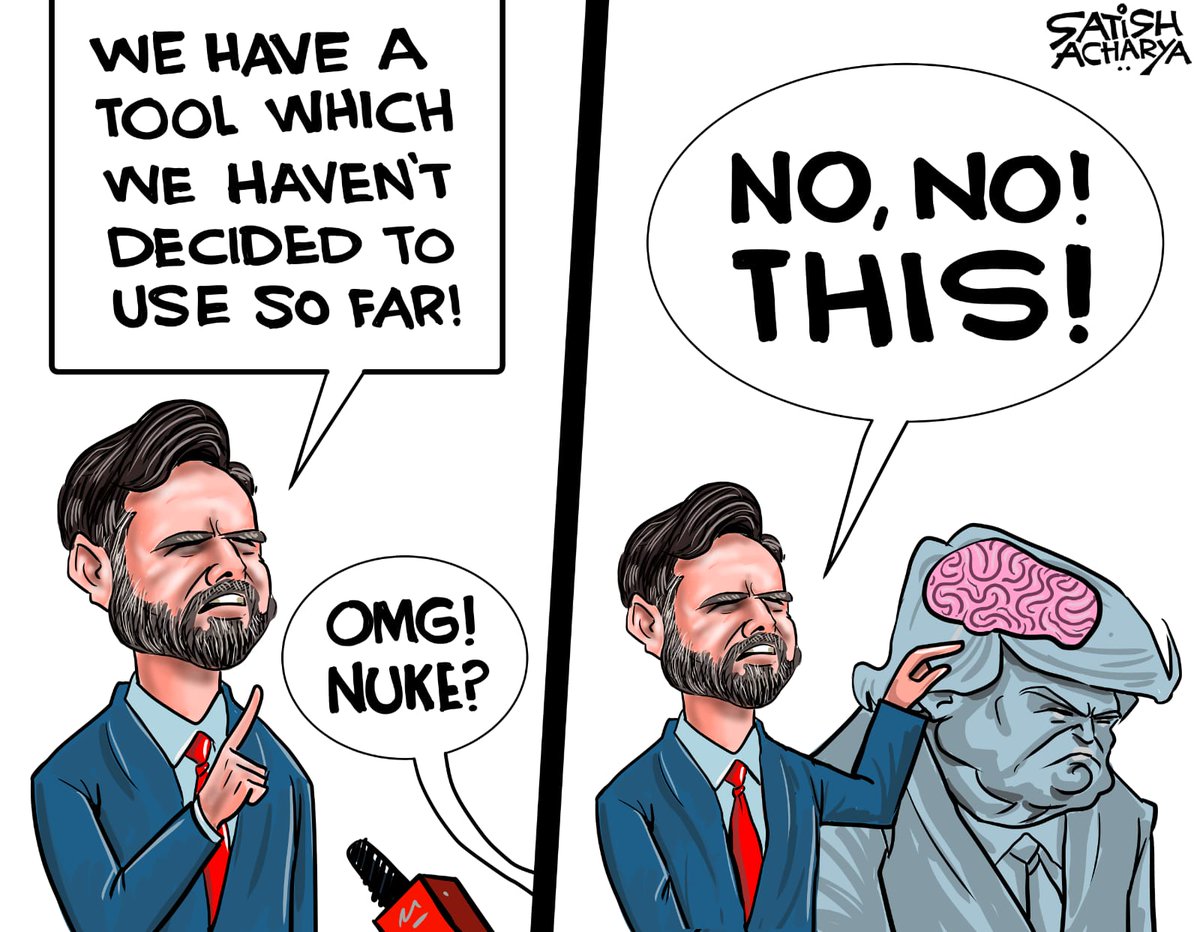 satishacharya's tweet photo. Will the USA NUKE Iran? #USIranwar #Nuke https://t.co/d4LG7YYbZR