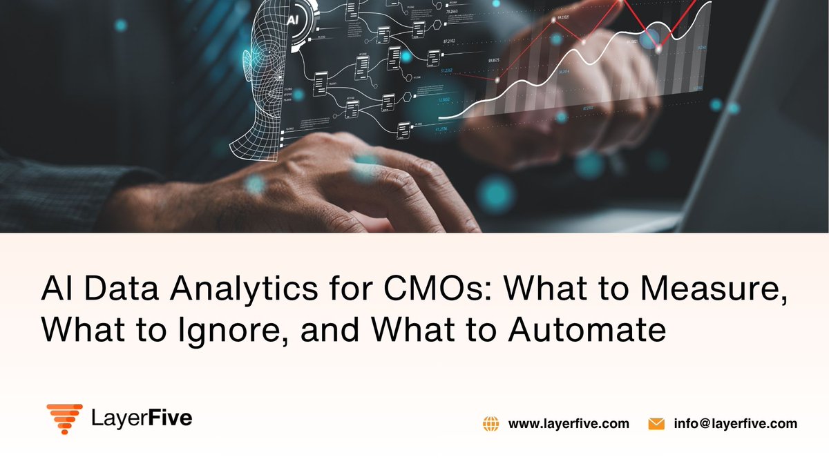 AI Data Analytics for CMOs: What to Measure, What to Ignore, and What to Automate

Book a 30-min sync: cal.com/layerfive/sync…

#AIAnalytics #CMOStrategy #MarketingAnalytics #DataDrivenMarketing #MarketingAttribution #MarTech

layerfive.com/blog/ai-data-a…