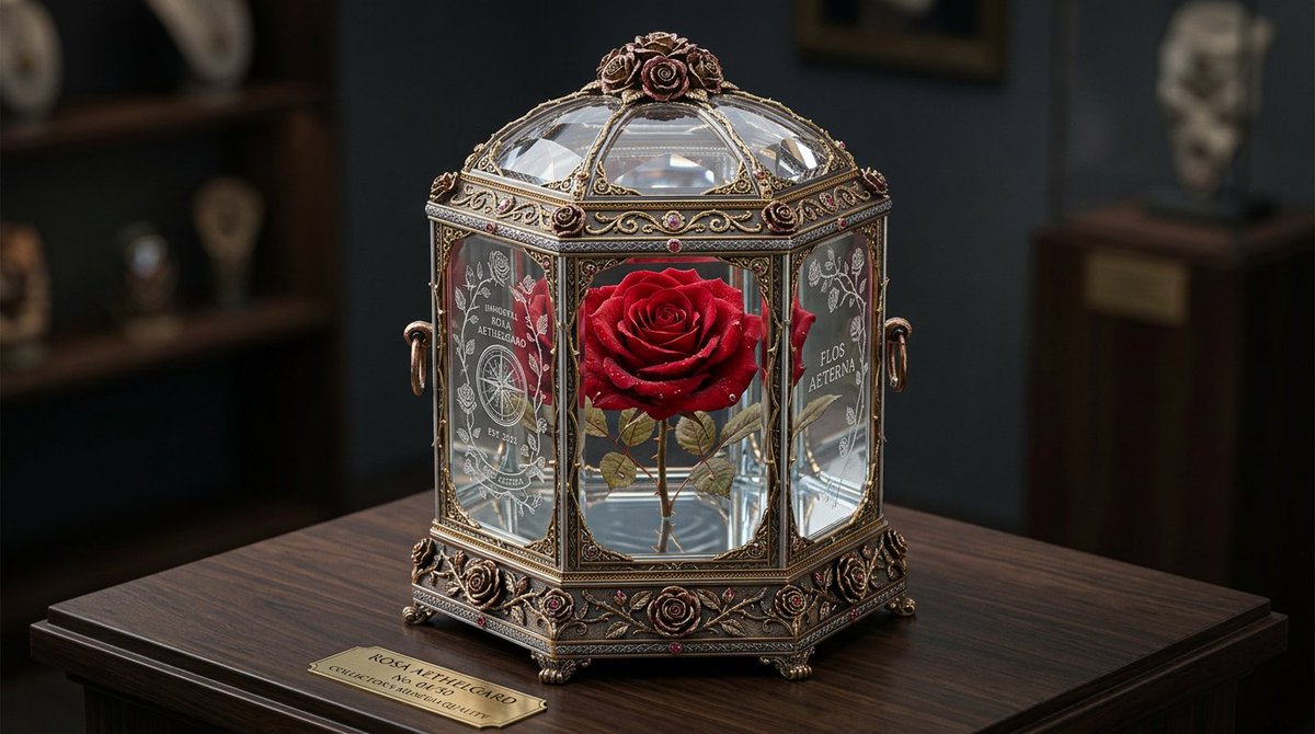 ToshiArte's tweet image. Toshi's Prompt Share: 

Eternal Flowers ! 🌸🔮✨

Replace the placeholder with your flower and tweak in your AI tool of choice. I used Nano Banana 2 in @AdobeFirefly : 

[flower] hyper-realistic isometric view of an extremely intricate and elegant container permanently encasing