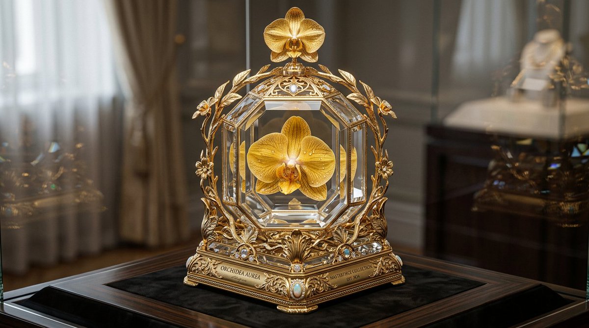 ToshiArte's tweet image. Toshi's Prompt Share: 

Eternal Flowers ! 🌸🔮✨

Replace the placeholder with your flower and tweak in your AI tool of choice. I used Nano Banana 2 in @AdobeFirefly : 

[flower] hyper-realistic isometric view of an extremely intricate and elegant container permanently encasing