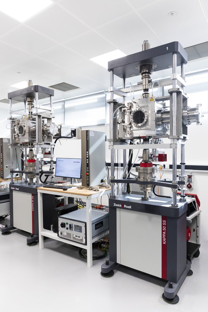 UKAEAofficial's tweet image. UKAEA’s Applied Materials Technology group, Severn Thermal Solutions, and ZwickRoell UK develop novel induction and direct resistance in vacuum mechanical testing systems. The systems unlocked materials testing over a range of in-vacuum temperatures up to and exceeding 3000 °C.