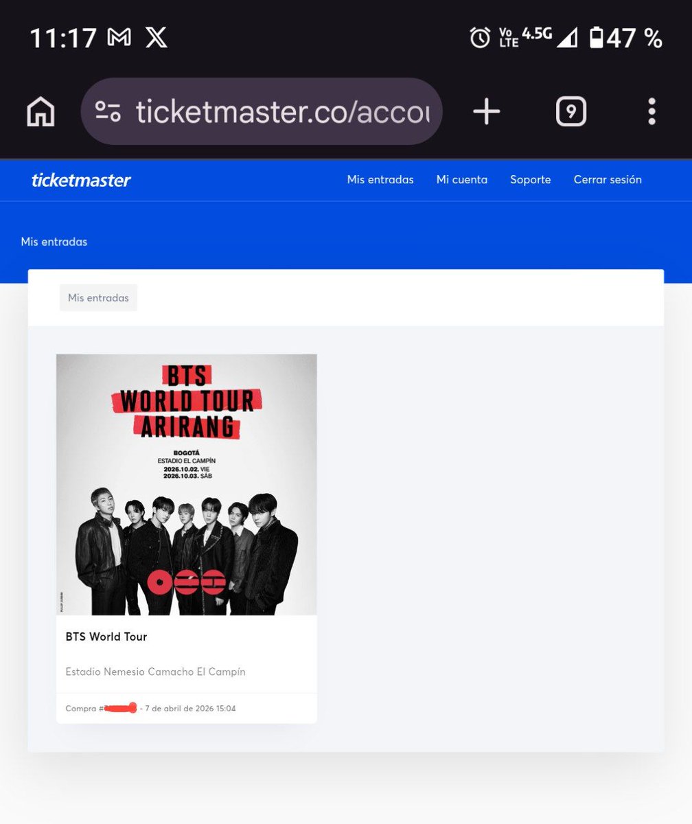 ana_hopeworld's tweet photo. Voy a veeeeeerrrrrr a mis poderosos y bellos BTS 🥺 tantos años y se me hace mi milagro, apenas salí a la hora de almorzar empecé a llorar 😭 no me la creo, estoy tan feliz que siento que se me va a explotar el corazón ❤️ los amo chicos nos veremos muy pronto ☺️🫶💜

@BTS_twt https://t.co/uYcpjVSGK2