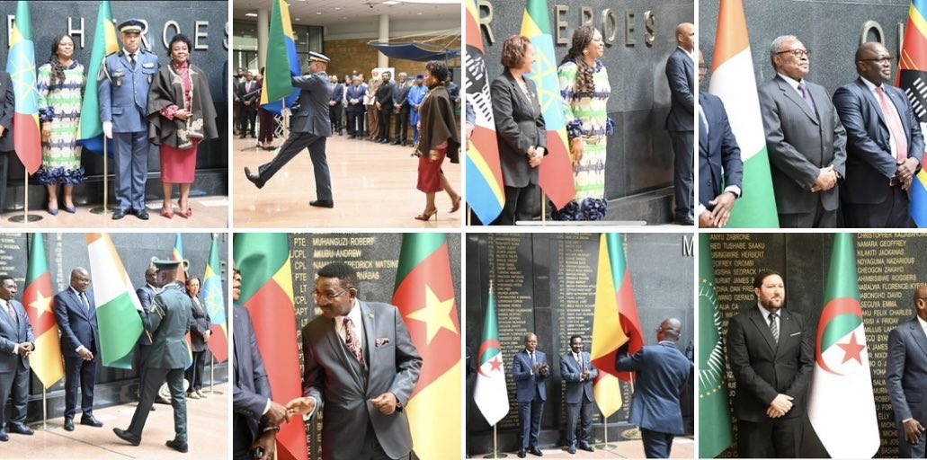 AUC_PAPS's tweet image. The 3rd Flag Installation Ceremony of the #PSC was held at the @_AfricanUnion, welcoming new members and reinforcing unity &amp;amp; collective commitment to #Africa’s peace and security agenda. The event marked the official installation of the 16th cohort, symbolizing the handover of