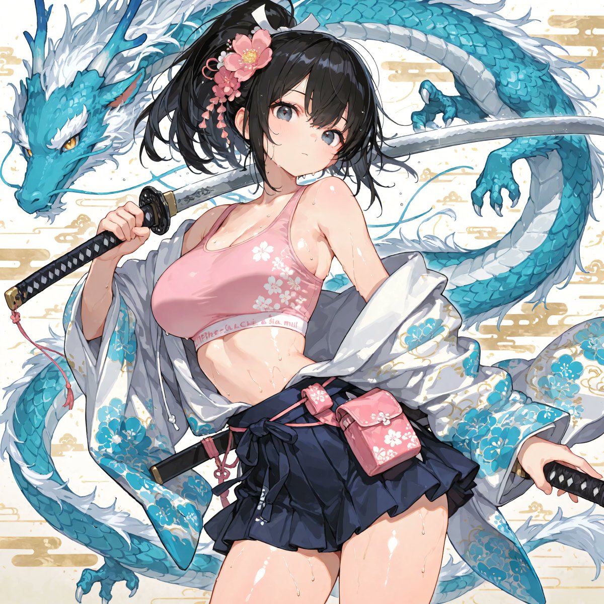 おは斬 「逃げ場はない、水も空も私の領域。」 There is no escape