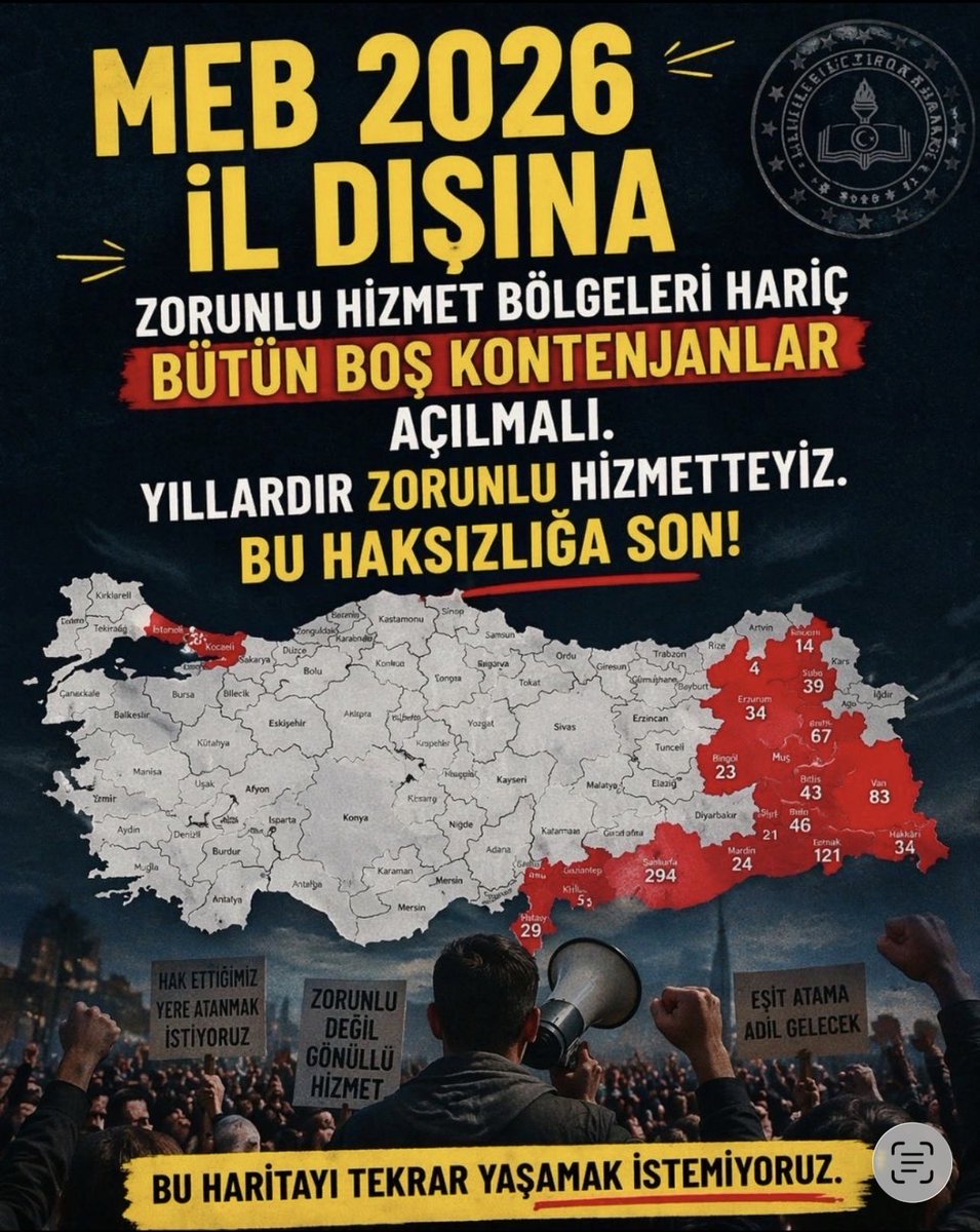 #MEBİlDışına81ilBolKontenjan