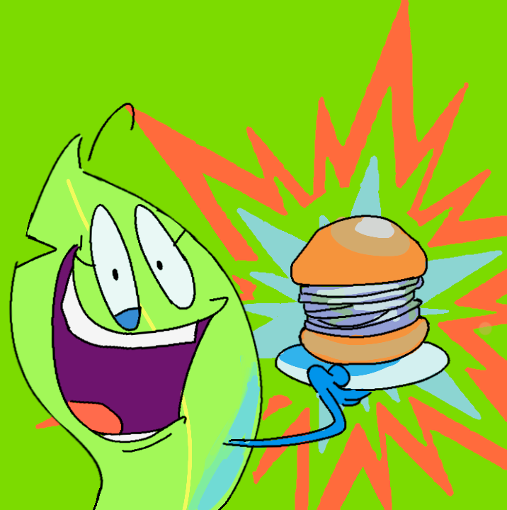 carrowthearrow's tweet image. ONION BURGER! (Femtanyl) #bfdi #osc #osctwt #leafy