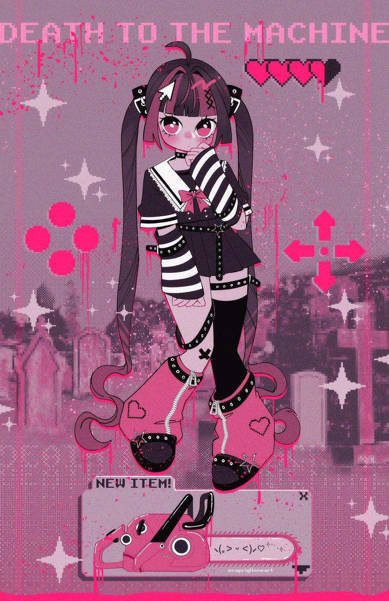 ⊹₊˚‧︵‿₊୨ᰔ୧₊‿︵‧˚₊⊹
I'm Melissa! I love cats, jfashion (jirai kei), pink, and death metal 🩷
I post my art here.
shop: https://t.co/tu4E3p85bp
portfolio: https://t.co/OfPJeduqMD
mcapriglioneart on bsky and insta
⊹₊˚‧︵‿₊୨ᰔ୧₊‿︵‧˚₊⊹