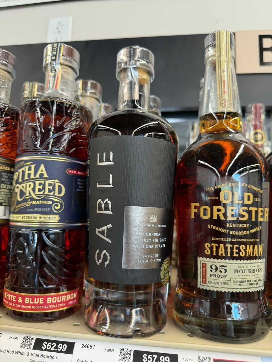 RareBourbonHub's tweet image. New to my area Sable and whiskey Row. Any good? Thank you