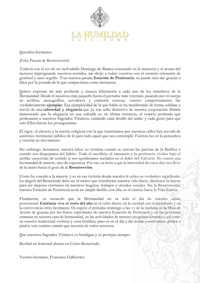 La Humildad (Ecce Homo) tweet media