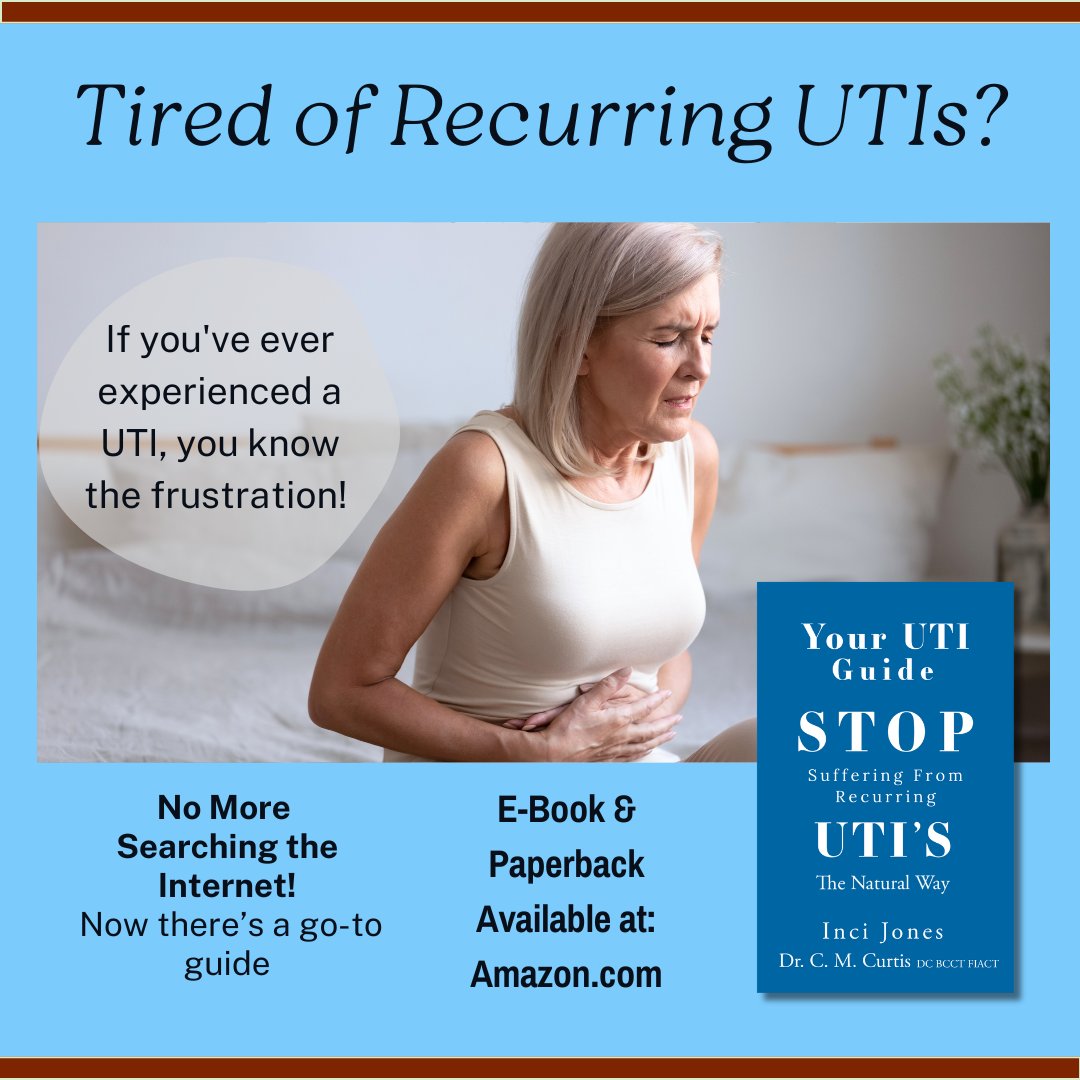 InciJones's tweet photo. I got tired of watching women suffer through UTI after UTI with nothing but a prescription and no real answers. So I wrote the book that puts you in charge of your own UTI self-care — right alongside your doctor.

Because here’s the thing — you are in your body every day. Not just during a 10-minute office visit.
Your UTI Guide: Stop Suffering from Recurring UTIs — The Natural Way covers the natural remedies, dietary strategies, and prevention habits that help break the recurring UTI cycle. Real information, in plain language, so you can take a more proactive role in your own urinary health.
Not a substitute for medical care. A complement to it. 📚
Grab it on Amazon — link in comments🔗
#UTI #Menopause #Perimenopause #RecurringUTI #WomensHealth #NaturalRemedies #HerSideofHealth #womenover40