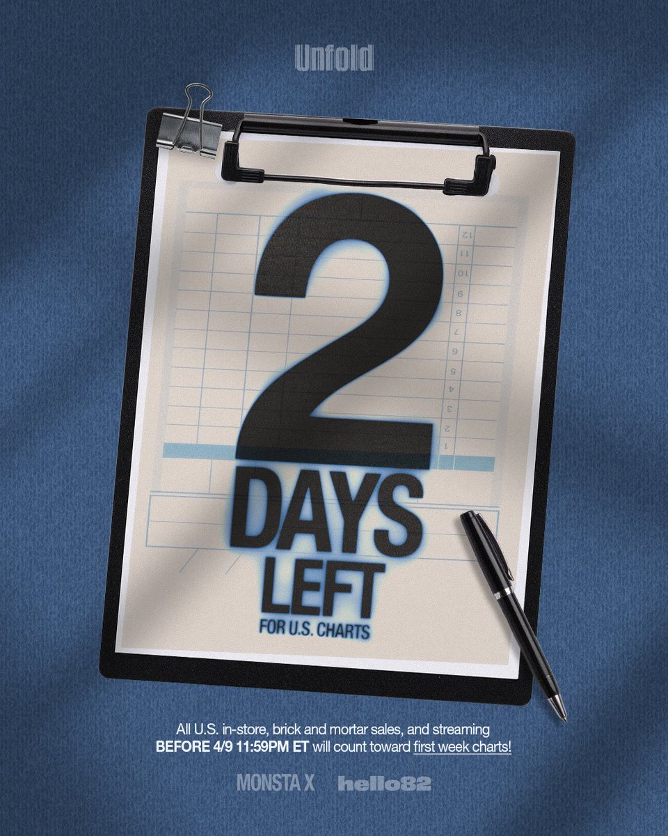 🚨 2 DAYS LEFT FOR U.S. CHARTS
The story isn’t complete yet.
Unfold every version before time runs out!

⏰ 4/9 11:59 PM ET | 8:59 PM PT
📍 Target (STRAWBERRY Ver.)
📍 Walmart (COOKIE MONSTA Ver.)
📍 Barnes &amp; Noble (CROISSANT Ver.)

*All U.S. sales count toward Billboard Charts